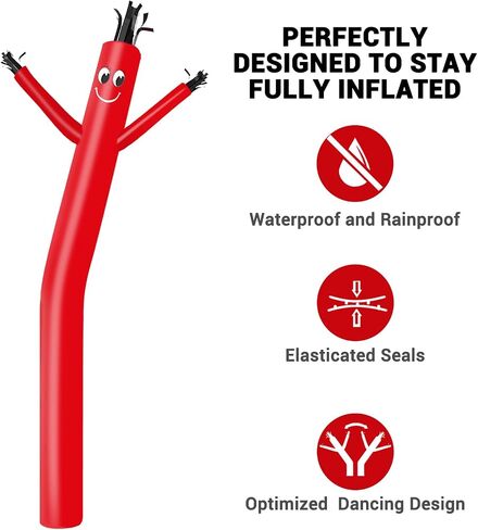 MOUNTO 20ft 18inch Fly Puppet Dancer Tube Man Fly Guy Puppet Dancer (أحمر) in Kuwait