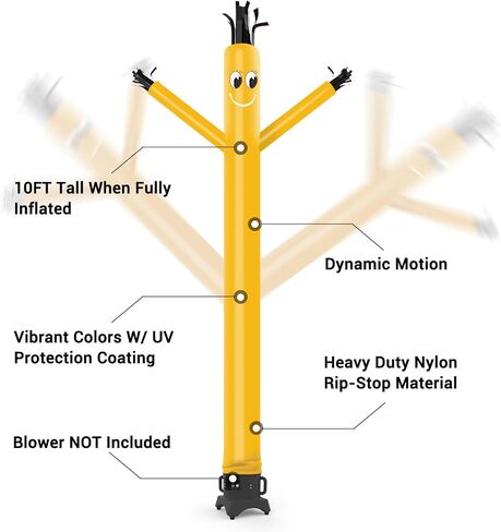 MOUNTO 20ft 18inch Fly Puppet Dancer Tube Man Fly Guy Puppet Dancer (أحمر) in Kuwait