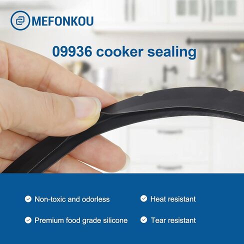 09936 حلقة إغلاق طنجرة الضغط ومقابس الضغط الزائد لمختلف أجزاء بريستو سعة 6 كوارت 09904، 50295 (2/حزمة) in Kuwait