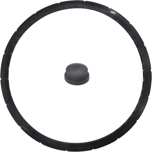 Denkuhin 09936 9936 حلقة إغلاق من السيليكون مع قابس الضغط الزائد متوافق مع نموذج طنجرة الضغط Presto 6-Quart لاستبدال 09904 و50295، حشية ختم وعاء الطبخ من الدرجة الغذائية (1+1) in Kuwait