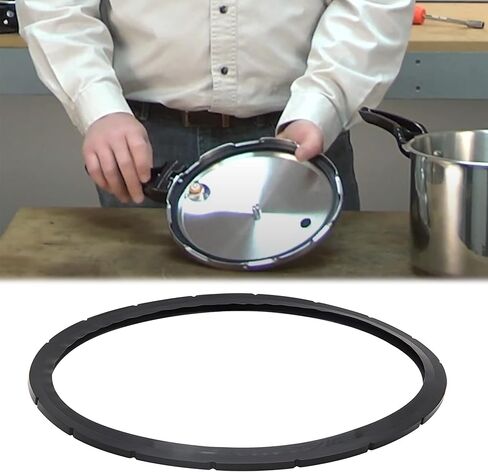 Denkuhin 09936 9936 حلقة إغلاق من السيليكون مع قابس الضغط الزائد متوافق مع نموذج طنجرة الضغط Presto 6-Quart لاستبدال 09904 و50295، حشية ختم وعاء الطبخ من الدرجة الغذائية (1+1) in Kuwait