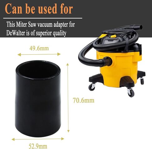 Follde Miter Saw Vacuum Adapter for DeWalt, Dust Collection Adapter Compatible with DEWALT DWS715, DWS716, DWS779, DWS780 Miter Saws Dust Port (Miter Saw Vacuum Adapter * 2 Pcs) in Saudi Arabia