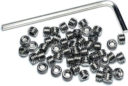 ZDingTech 50 قطعة مجموعة براغي 10-32 × 3/8 بوصة 304 من الفولاذ المقاوم للصدأ ألين برأس سداسي مجموعة براغي مع مفتاح ألين 3/32، مجموعة براغي مجموعة براغي سداسية ألين للرأس. (طول 3/8 بوصة) in Saudi Arabia