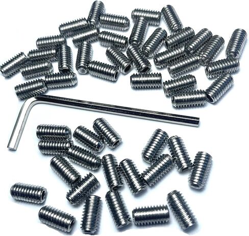 ZDingTech 50 قطعة مجموعة براغي 10-32 × 3/8 بوصة 304 من الفولاذ المقاوم للصدأ ألين برأس سداسي مجموعة براغي مع مفتاح ألين 3/32، مجموعة براغي مجموعة براغي سداسية ألين للرأس. (طول 3/8 بوصة) in Saudi Arabia