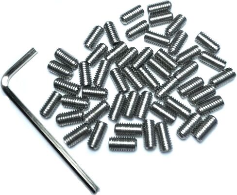 ZDingTech 50 قطعة مجموعة براغي 10-32 × 3/8 بوصة 304 من الفولاذ المقاوم للصدأ ألين برأس سداسي مجموعة براغي مع مفتاح ألين 3/32، مجموعة براغي مجموعة براغي سداسية ألين للرأس. (طول 3/8 بوصة) in Saudi Arabia