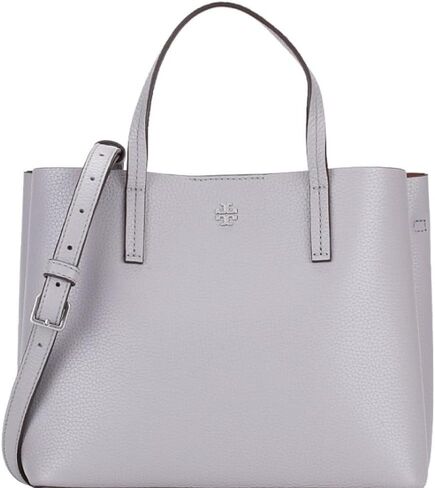 Tory Burch 85985 Blake Bay Grey With Silver Hardware Women's Leather Small Tote Bag in Saudi Arabia