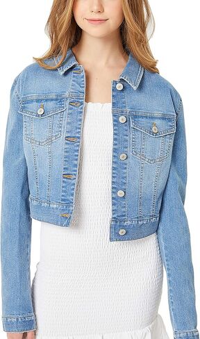 سترة نسائية كاجوال كلاسيكية بأكمام طويلة من قماش الدنيم in Kuwait