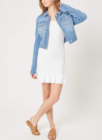 سترة نسائية كاجوال كلاسيكية بأكمام طويلة من قماش الدنيم in Kuwait