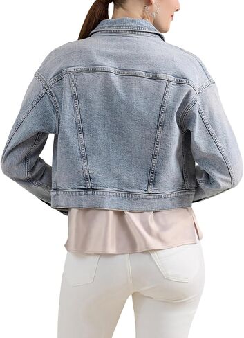 Rock & Republic Women's Aria Boxy Crop Denim Jacket in Saudi Arabia