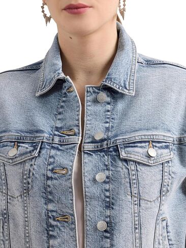 Rock & Republic Women's Aria Boxy Crop Denim Jacket in Saudi Arabia