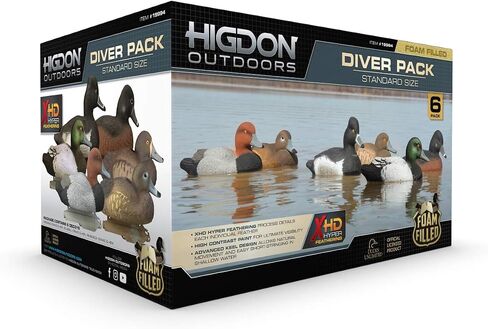 Higdon Outdoors Standard Diver Pack Duck Decoys, Foam-Filled in Saudi Arabia