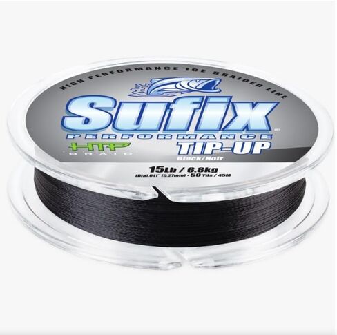 Sufix Performance Tip Up Ice Braid 30 lb Black in Saudi Arabia