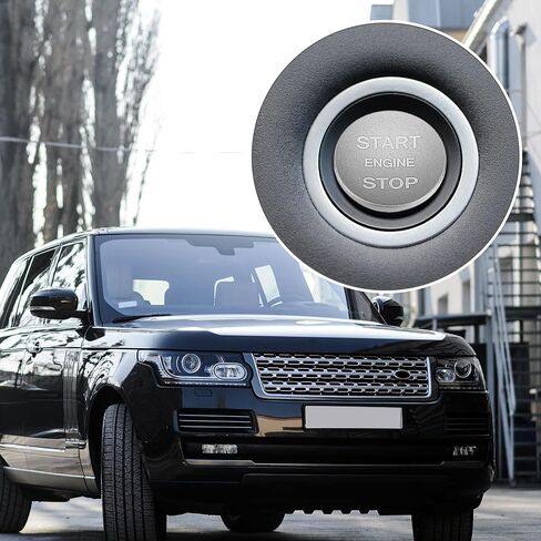 X AUTOHAUX Engine Start Stop Button Cover One Click Push Start Button Trim Sticker for Jaguar XE for Range Rover 2013-2021 Aluminum Alloy Blue in Kuwait