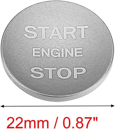 X AUTOHAUX Engine Start Stop Button Cover One Click Push Start Button Trim Sticker for Jaguar XE for Range Rover 2013-2021 Aluminum Alloy Blue in Kuwait