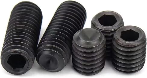 M4-0.7 × 3 مم مجموعة مقابس سداسية سوداء، نقطة كوب مقطوعة الرأس، مسمار مسطح، محرك سداسي داخلي، سبائك فولاذ، فولاذ كربوني درجة 12.9، لمقبض باب رف المناشف، خيط خارجي، حزمة من 100 in Kuwait