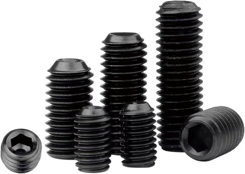 M4-0.7 × 3 مم مجموعة مقابس سداسية سوداء، نقطة كوب مقطوعة الرأس، مسمار مسطح، محرك سداسي داخلي، سبائك فولاذ، فولاذ كربوني درجة 12.9، لمقبض باب رف المناشف، خيط خارجي، حزمة من 100 in Kuwait