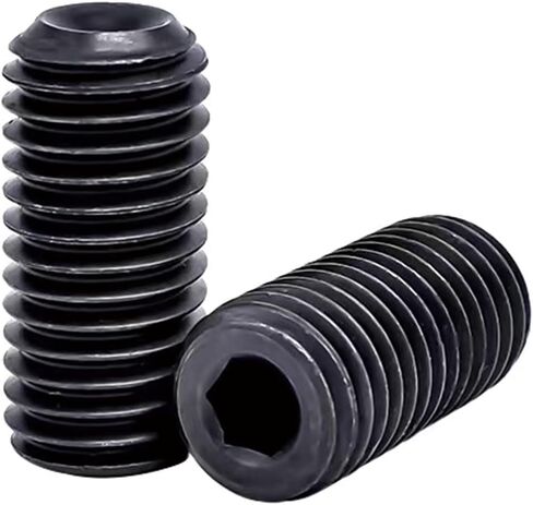 M4-0.7 × 3 مم مجموعة مقابس سداسية سوداء، نقطة كوب مقطوعة الرأس، مسمار مسطح، محرك سداسي داخلي، سبائك فولاذ، فولاذ كربوني درجة 12.9، لمقبض باب رف المناشف، خيط خارجي، حزمة من 100 in Kuwait