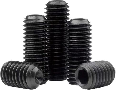 M4-0.7 × 3 مم مجموعة مقابس سداسية سوداء، نقطة كوب مقطوعة الرأس، مسمار مسطح، محرك سداسي داخلي، سبائك فولاذ، فولاذ كربوني درجة 12.9، لمقبض باب رف المناشف، خيط خارجي، حزمة من 100 in Kuwait