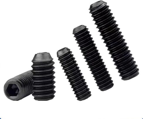M4-0.7 × 3 مم مجموعة مقابس سداسية سوداء، نقطة كوب مقطوعة الرأس، مسمار مسطح، محرك سداسي داخلي، سبائك فولاذ، فولاذ كربوني درجة 12.9، لمقبض باب رف المناشف، خيط خارجي، حزمة من 100 in Kuwait