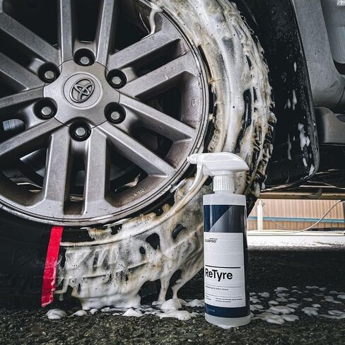 CARPRO ReTyre Car Tire & Rubber Cleaner: All in One Tire & Wheel Cleaner, Car Wash Wheel Cleaning Spray for Car Detailing - Clean New Tire Look - 500ml (17 fl oz) in Saudi Arabia