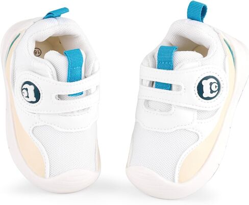 Baby Sneakers Toddler First Crawling Shoes Non Slip Soft PU Leather Prewalkers Rubber Sole for Boys Girls in Saudi Arabia