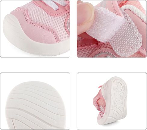 أحذية رياضية للأطفال الصغار أحذية الزحف الأولى غير قابلة للانزلاق من جلد البولي يوريثان الناعم ونعل مطاطي للأولاد والبنات in Kuwait