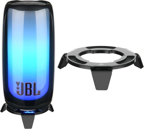 TXEsign Table Stand for JBL Pulse 4/Pulse 5 Portable Bluetooth Speaker Acrylic Desktop Holder Mount for JBL Pulse Speaker Bracket with Anti Slip Base (Black) in Saudi Arabia