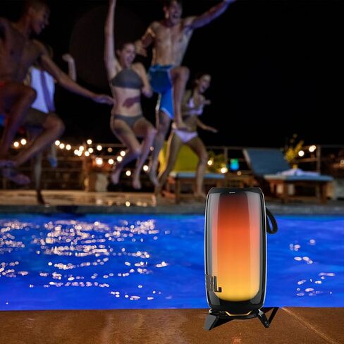 TXEsign Table Stand for JBL Pulse 4/Pulse 5 Portable Bluetooth Speaker Acrylic Desktop Holder Mount for JBL Pulse Speaker Bracket with Anti Slip Base (Black) in Saudi Arabia