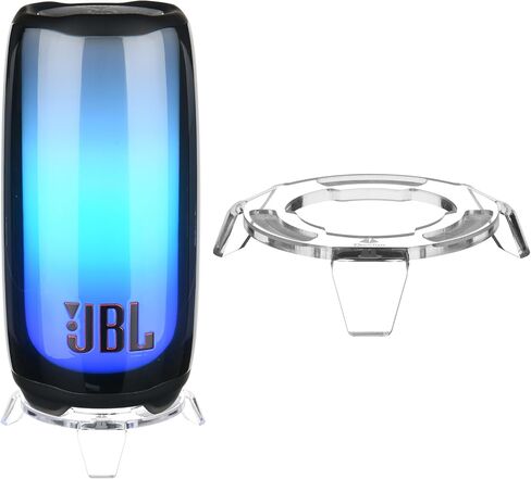 TXEsign Table Stand for JBL Pulse 4/Pulse 5 Portable Bluetooth Speaker Acrylic Desktop Holder Mount for JBL Pulse Speaker Bracket with Anti Slip Base (Black) in Saudi Arabia