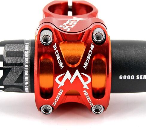 MEISCHE Upgraded MTB Stem, 50mm Enduro Bicycle Stem for 31.8 or 35mm Bar Clamp,CNC 3D Forged AL Handlebar Stem Riser for Mountain Bike in Saudi Arabia