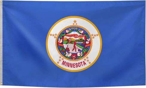 Minnesota State Flag 3x5 Ft Flag Suitable For Indoor And Outdoor Decorate With 2 Brass Grommets in Saudi Arabia
