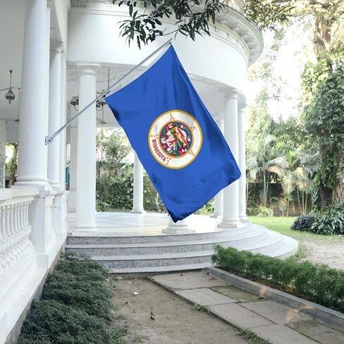 Minnesota State Flag 3x5 Ft Flag Suitable For Indoor And Outdoor Decorate With 2 Brass Grommets in Saudi Arabia