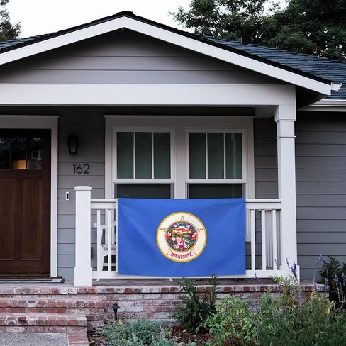 Minnesota State Flag 3x5 Ft Flag Suitable For Indoor And Outdoor Decorate With 2 Brass Grommets in Saudi Arabia