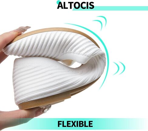 ALTOCIS إمرأة متماسكة الباليه الشقق السيدات مريحة أشار تو أنيق أحذية عادية لينة حذاء مسطح راقصة الباليه المشي أحذية مسطحة in Kuwait
