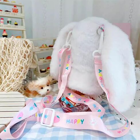 niannyyhouse 20cm Plush Doll Clothes Rabbit Bear Coat Glasses Satchel 8in Doll Dress Up (Brown) in Saudi Arabia