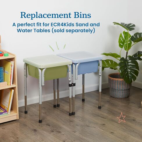 ECR4Kids Square Bin with Lid, Storage Containers, Hunter Green, 4-Pack in Saudi Arabia