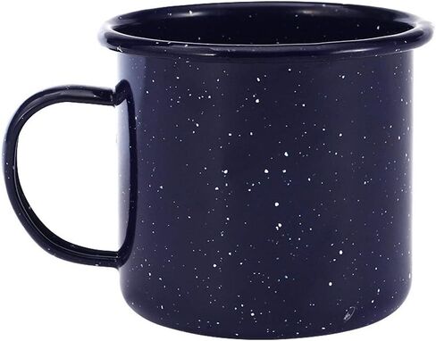 Pack of 2 Outdoor Camping Mugs-Coffee Mug 15 Oz-Enamel Travel Mug Cup,Tea Camp Enamel Cup Set for Drinks Home Office Use/Fishing/Picnics,Outdoor Mountaineering Enthusiasts (Dark Blue, 2) in Saudi Arabia