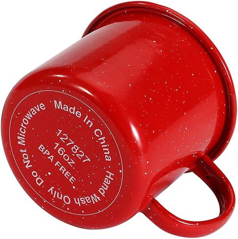 Pack of 2 Outdoor Camping Mugs-Coffee Mug 15 Oz-Enamel Travel Mug Cup,Tea Camp Enamel Cup Set for Drinks Home Office Use/Fishing/Picnics,Outdoor Mountaineering Enthusiasts (Dark Blue, 2) in Saudi Arabia
