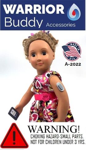 Warrior Buddy Diabetes Accessories Compatible with 18" Dolls or Plush Toys. (T-Slim, Plastic) in Saudi Arabia
