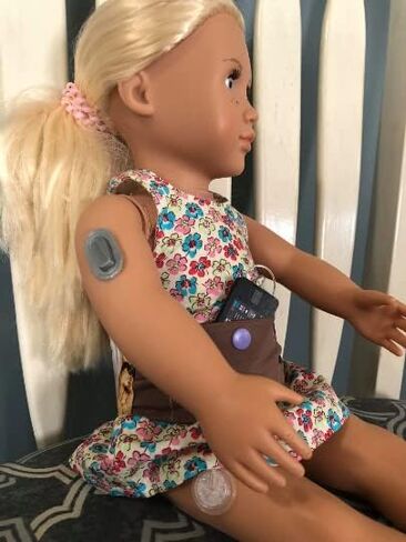 Warrior Buddy Diabetes Accessories Compatible with 18" Dolls or Plush Toys. (T-Slim, Plastic) in Saudi Arabia