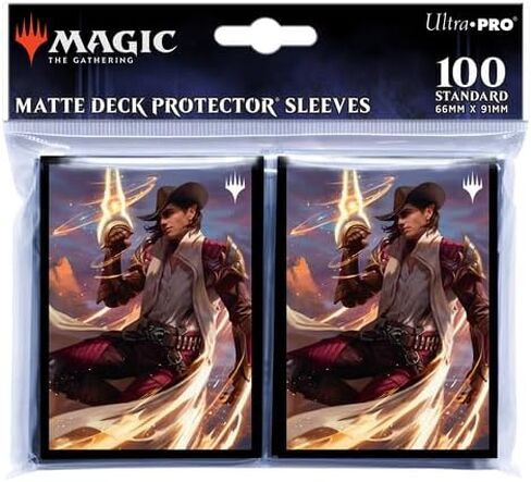 Ultra PRO - Magic: The Gathering Outlaws of Thunder Junction 100 قيراط ChromaFuion حجم قياسي الأكمام بطاقة قدم. ستيلا لي، قم بحماية وتخزين بطاقات الألعاب الخاصة بك، وبطاقات MTG، وأغلفة البطاقات ذات اللمسة النهائية غير اللامعة in Saudi Arabia