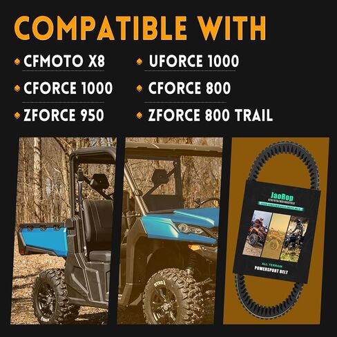 حزام محرك JaoRop 0JWA-055000-10000 عالي التحمل يناسب CFMOTO UFORCE 1000، CFORCE 1000، ZFORCE 950، ZFORCE 800 Trail، CFORCE 800 in Kuwait