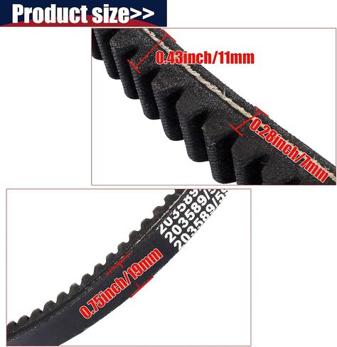 QAZAKY Drive Belt 30 Series متوافق مع Manco 5959 Comet 203589 Hoffco 99470 TAV30 TAV2 Ken-Bar 300009 Carter Kartco Go Kart 5HP-6HP 7HP Engine 128487 BB65395 255299 8487 Murray Baja Rotary in Kuwait