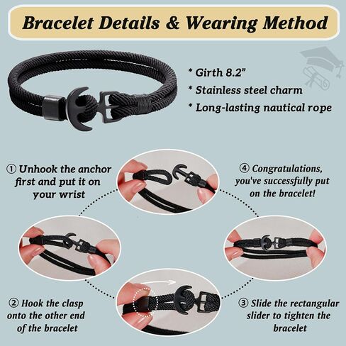 Shonyin 2024 Ship Anchor Graduation Gifts for Her Him, Suitable as A Gifts for 5th 8th Grade High School College in Saudi Arabia
