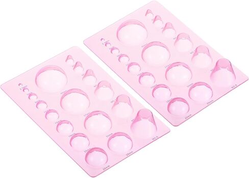 PATIKIL Quilling Mold 8x5 Inch, 2 Pack Half Ball Domes 3-Row Mold Crimper Tool for 3D Flower Pot Crafts, Blue in Saudi Arabia