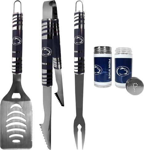 NCAA Siskiyou Sports Fan Shop Penn State Nittany Lions 3 pc Tailgater BBQ Set and Salt and Pepper Shaker Set One Size Team Color in Saudi Arabia