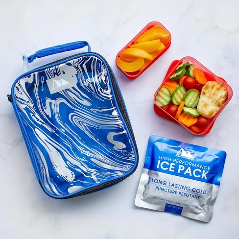 Arctic Zone Expandable Urban Lunch Pack with 210g Ice Pack and 4 Piece Kids Sandwich Set - Rose Camo in Saudi Arabia