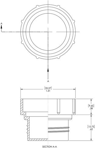 Caplugs 99394973 Plastic Threaded Plug for SAE O-Ring Ports. PDO-108, PE-HD, to Plug Thread Size 3/4-16", Red (Pack of 100) in Saudi Arabia