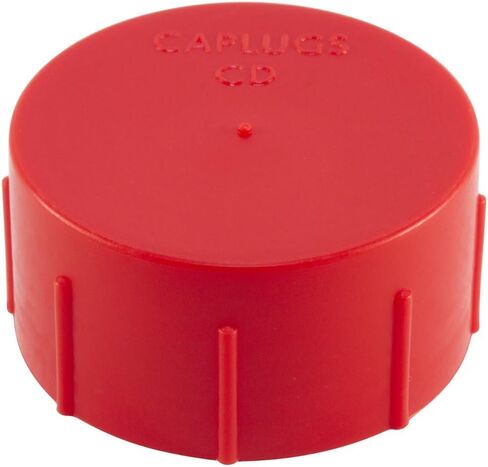 Caplugs ZTC8RQ2 Plastic Threaded Plastic Cap for Flared JIC Fittings. to fit Thread Size 3/4-16" CD-TC-8-R, PE-LD, to Fit Thread Size 3/4-16", Red (Pack of 90) in Saudi Arabia