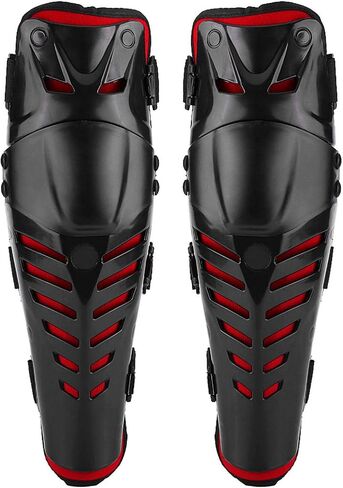 Qiilu black tactical knee and shin pads knee guard Pair of Motorcycle Racing Motocross Knee Pads Guards Protector Protective Gear knee shin guard in Saudi Arabia